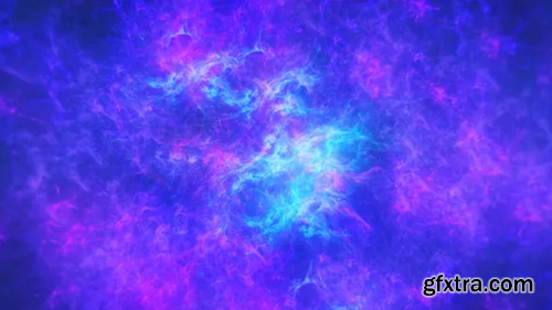 Videohive Abstract Bright Blue and Purple Nebula in Boundless Space 22537847