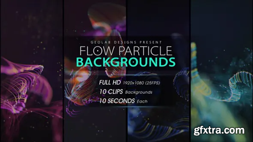 Videohive Flow Particles Backgrounds 23711591