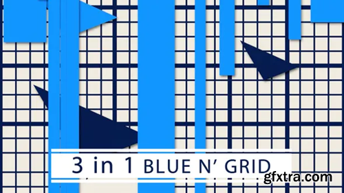 Videohive Blue And Grid 23753099