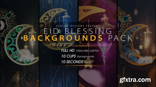 Videohive Eid Blessing Backgrounds Pack 23847911