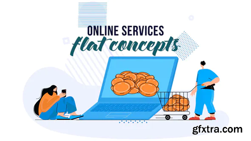 Videohive Online services - Flat Concept 28830201