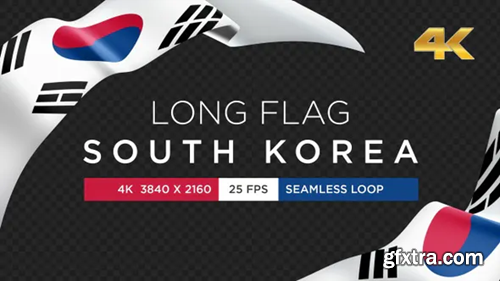 Videohive Long Flag South Korea 28733110
