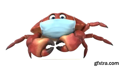 Videohive Crab with a mask 28755169