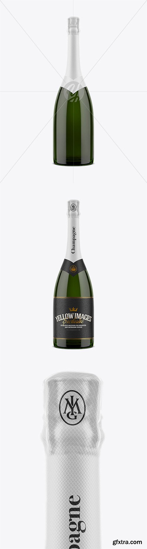 Champagne Bottle Mockup 52756