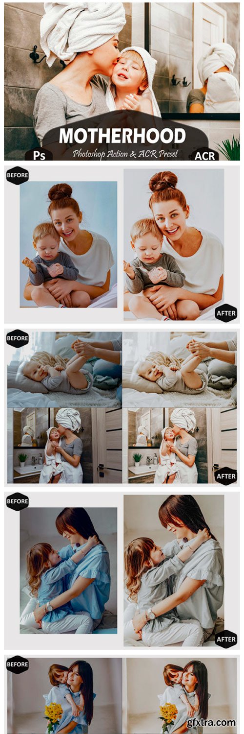 10 Motherhood Photoshop Actions 5919385