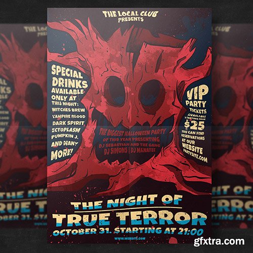 Spooky Halloween Party Flyer Template