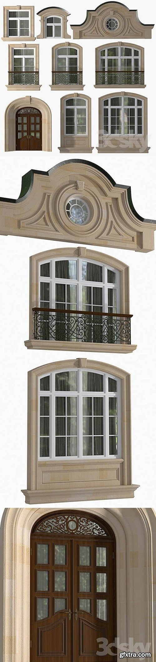 Windows and doors in the style of modern classics