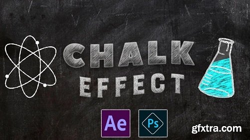 Learn Chalk Board animation and text design using after effects and Photoshop