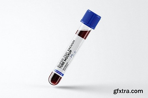 Blood Test Tube Mockup Template
