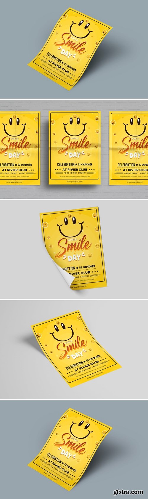 World Smile Day Flyer Template
