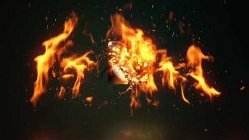 Videohive - Fire Logo Reveal - 28587599