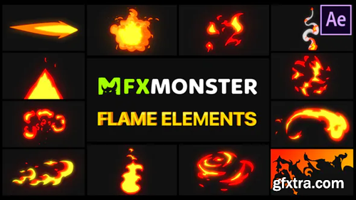 Videohive Flame Elements | After Effects 28890319