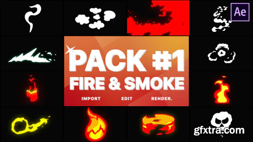 Videohive Fire And Smoke Pack 01 | After Effects 28902538