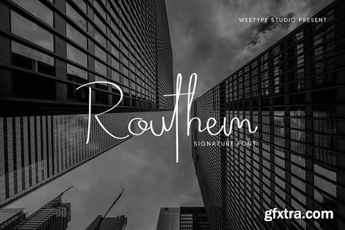 Routhem - Signature Font