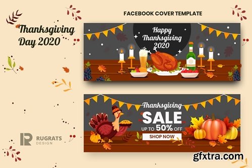 Thanksgiving r1 Facebook Cover Template