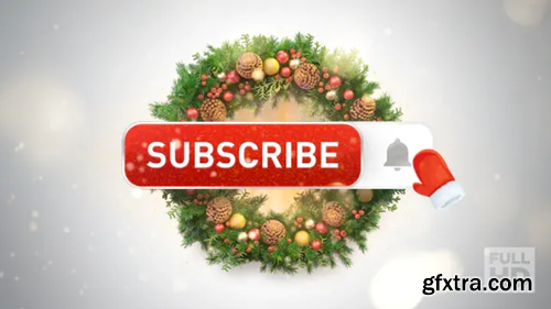 Videohive Youtube Subscribe Button (Christmas Edition) 23018956