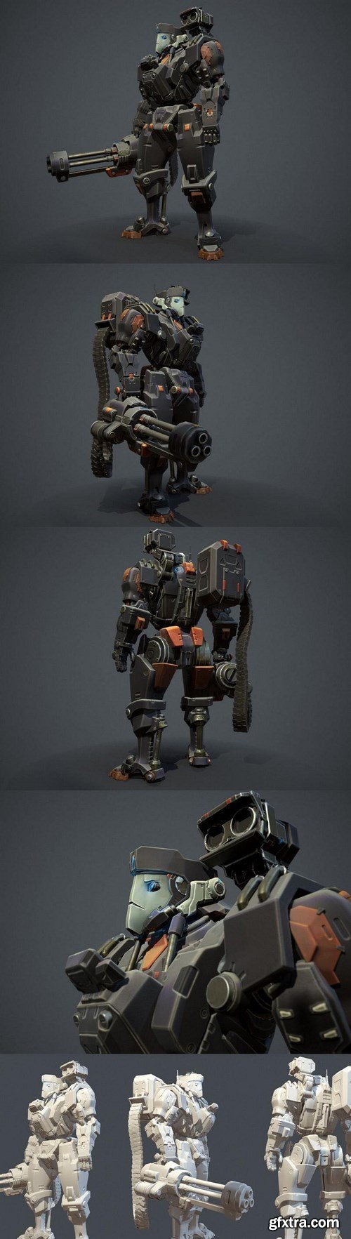 Battle Bot 3D Model