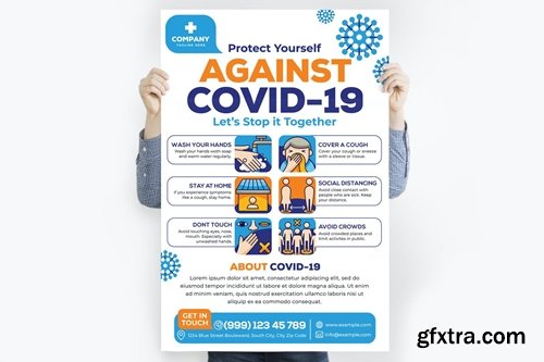Against Covid-19 Poster