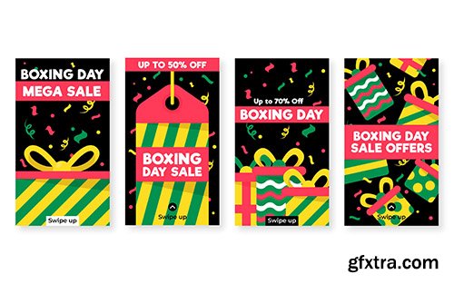 Boxing day sale instagram stories collection