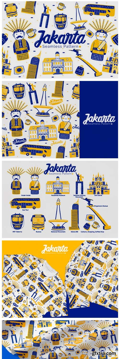 Jakarta Seamless Pattern 6065674