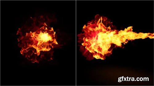 Videohive Fire Collision Slow Motion 23619867