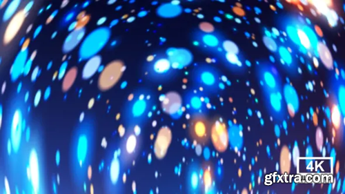 Videohive Colorful Spinning Particles 4K 23724723