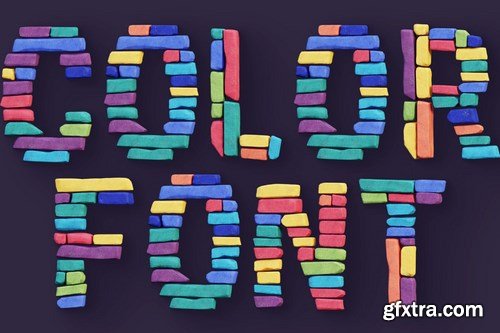 Color Bricks - Color SVG Font