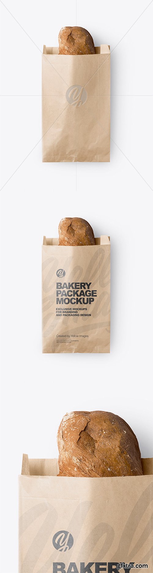 Kraft Paper Bakery Bag Mockup 65912