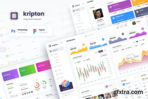 Kripton Admin - Cryptocurrency Dashboard UI Design