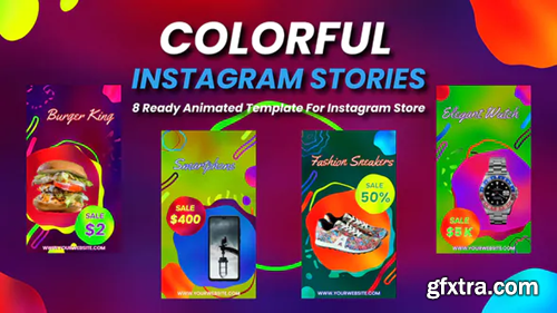 Videohive Colorful Instagram Stories 28334317