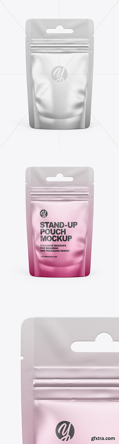 Metallic Stand-Up Pouch Mockup 66540