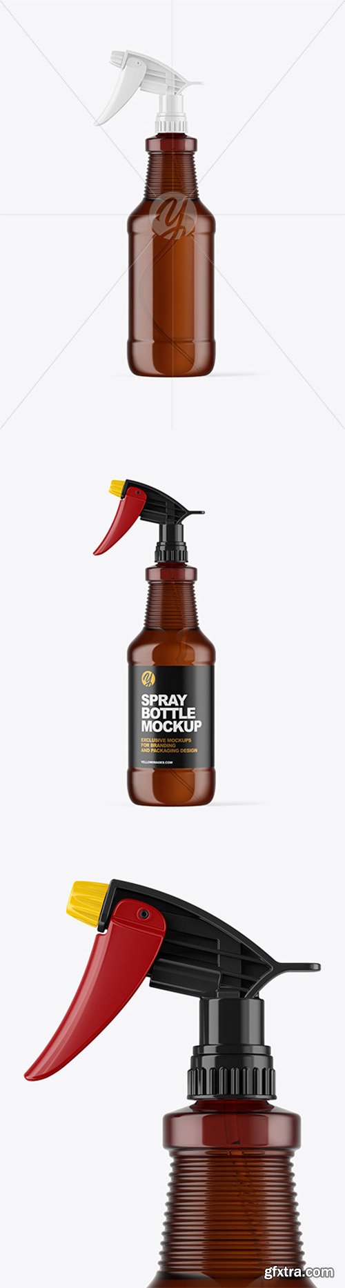 Amber Spray Bottle Mockup 66581