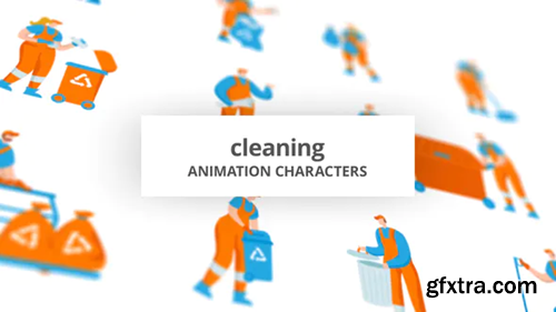 Videohive Cleaning - Character Set 29102439