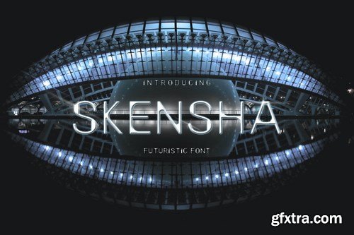 Skensha - Futuristic Font