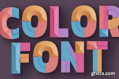 Decorative Geometry - Color SVG Font