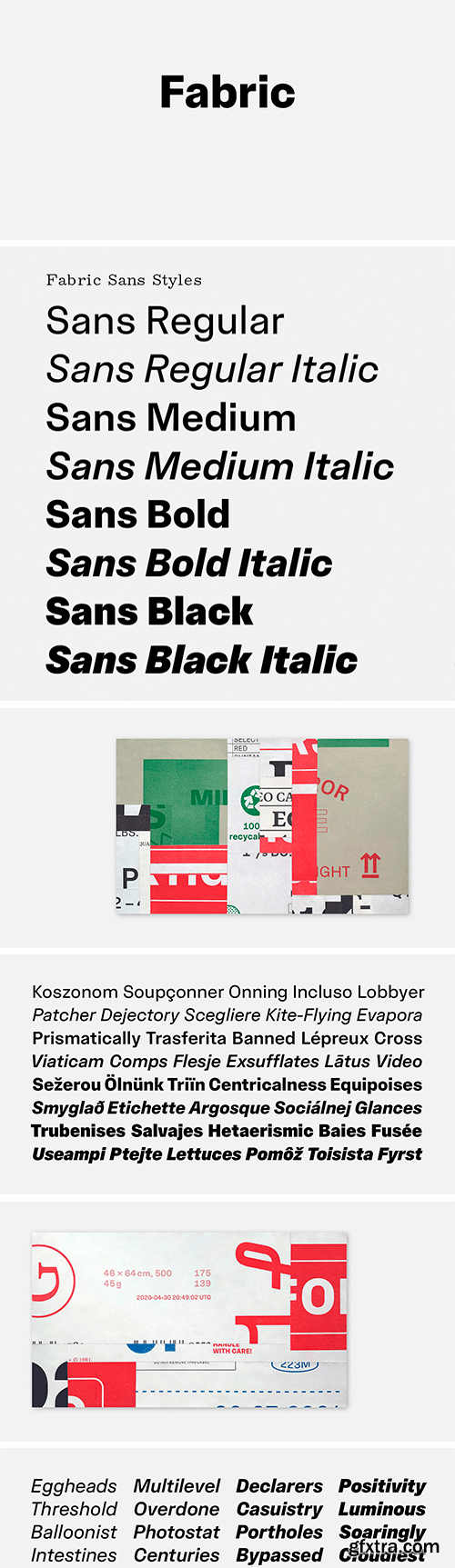 Fabric Sans Font Family