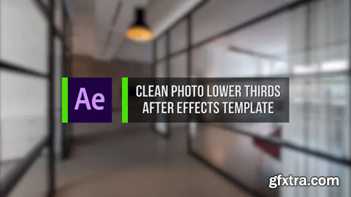 Videohive Clean Photo Lower Thirds 21902069