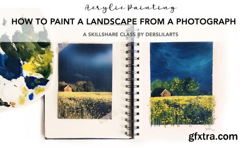 Acrylic Painting For Beginners: How To Paint A Landscape From A Photograph