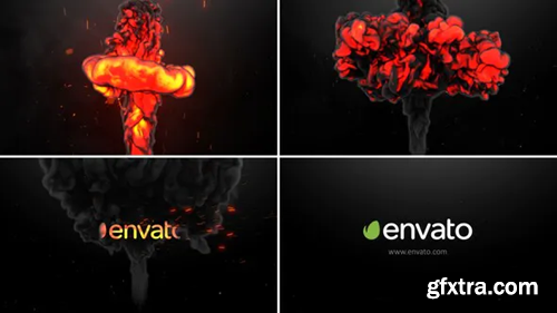 Videohive Fire With Smoke Collision Logo Reveal 27481770