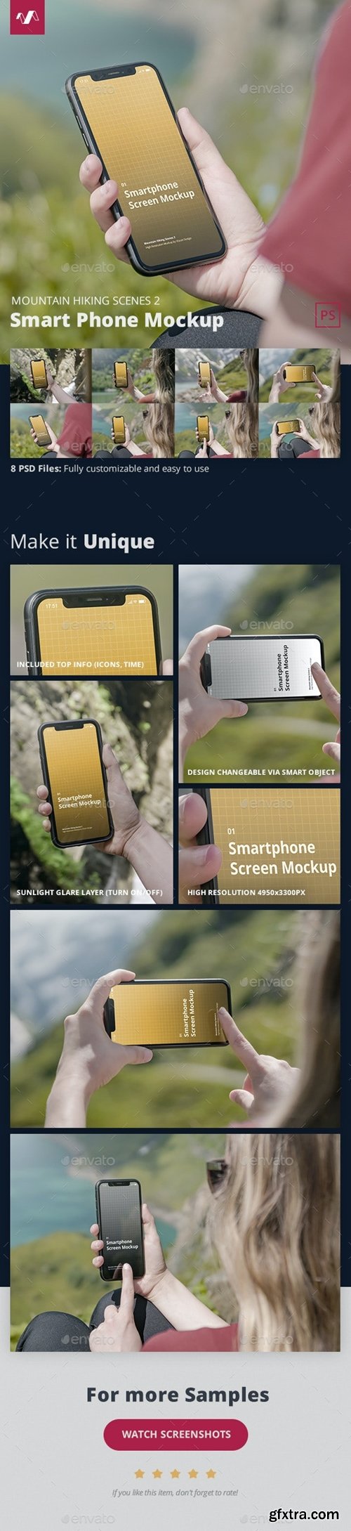 GraphicRiver - Phone Mockup Mountain Hiking Scenes 2 28905802