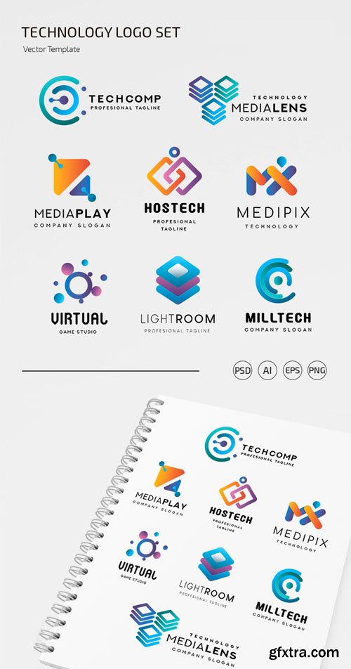 Technology Logo Vector Design Templates
