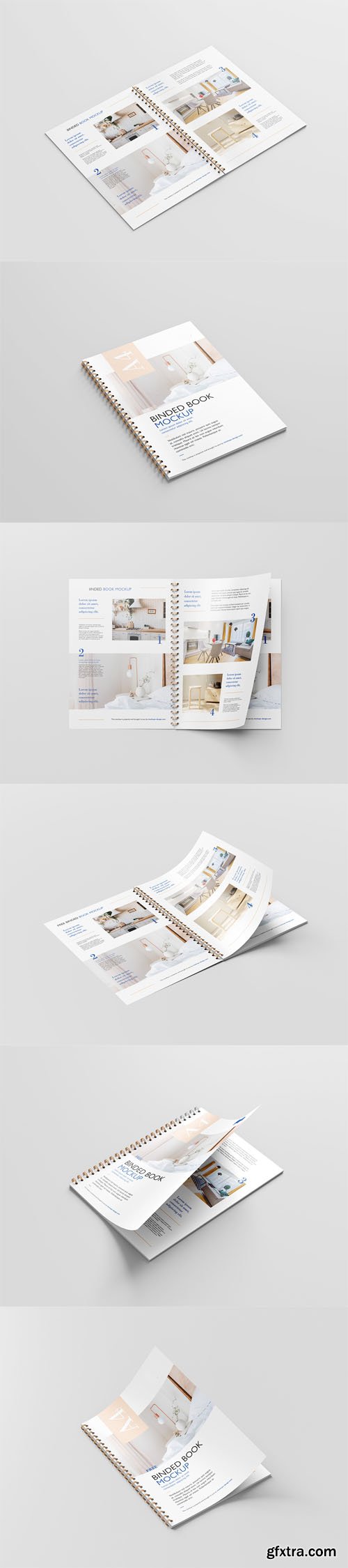 Binded Book PSD Mockup Template