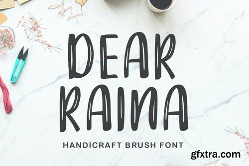 Dear Raina - Handcrafted Font