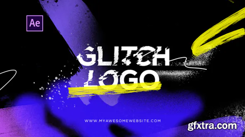 Videohive Glitch Logo Intro Grunge Distortion 29199144