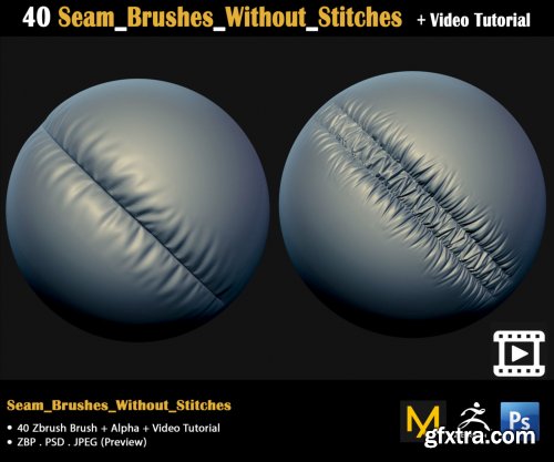 40 Seam Brushes Without Stitches + Video Tutorial