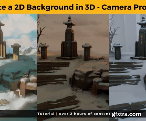 Artstation - Animate a 2D Background in 3D using camera projection