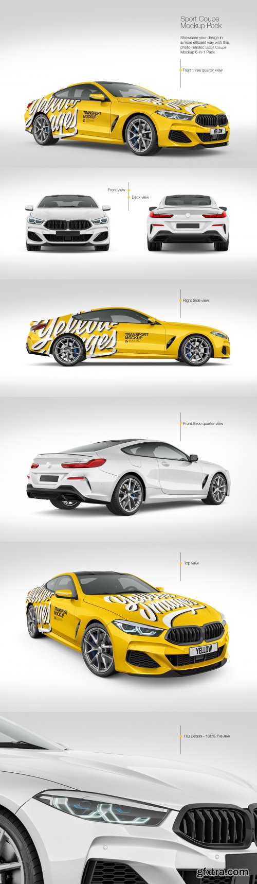 Coupe Car Mockup Pack 69181