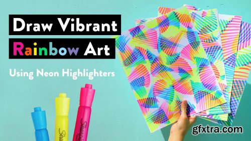Draw Vibrant Rainbow Art: Easy Tips to Create Abstract Masterpieces Using Neon Highlighters