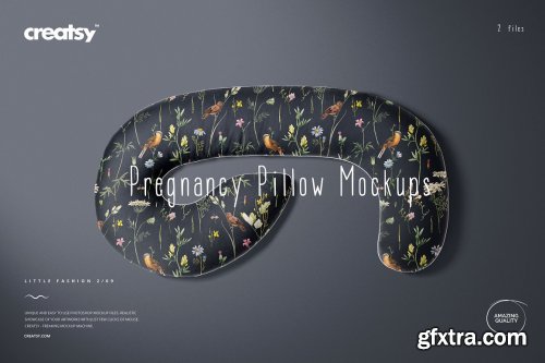 CreativeMarket - Pregnancy Pillow Mockup Set 5265148