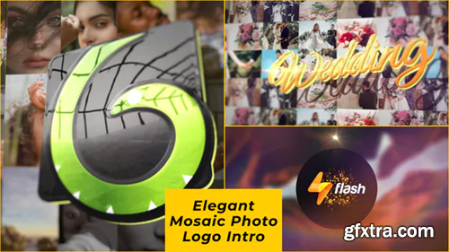 Videohive Elegant Mosaic Photo Logo Intro 28509525